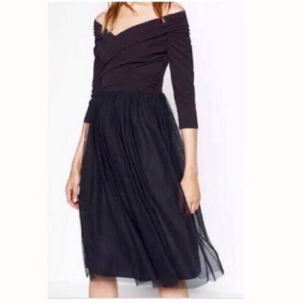 Zara off the shoulder ballerina dress